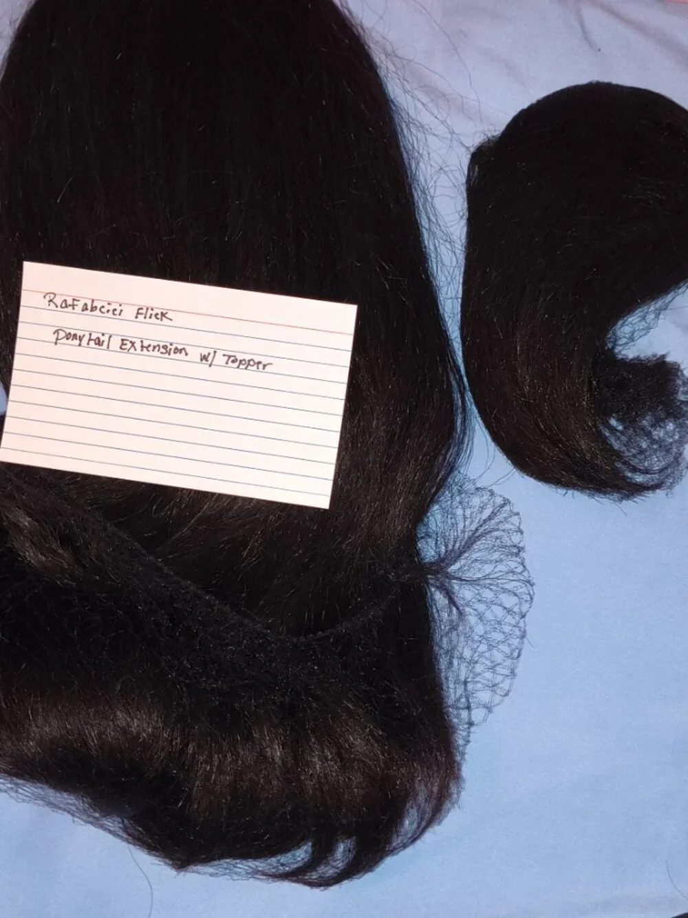 Drawstring Ponytail with Bangs